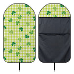 St. Patrick's Day Buffalo Plaid Print Waterproof Car Seat Cover
