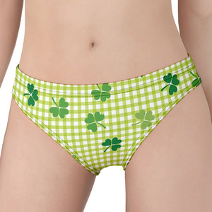 St. Patrick's Day Buffalo Plaid Print Women's Panties