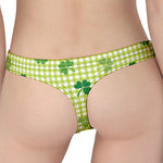 St. Patrick's Day Buffalo Plaid Print Women's Thong