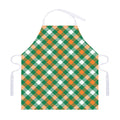 St. Patrick's Day Plaid Pattern Print Adjustable Apron