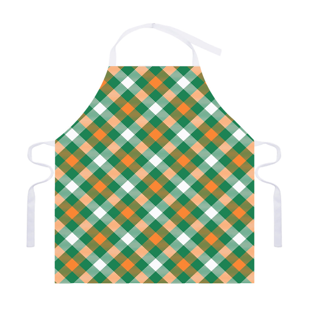 St. Patrick's Day Plaid Pattern Print Adjustable Apron