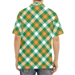 St. Patrick's Day Plaid Pattern Print Aloha Shirt