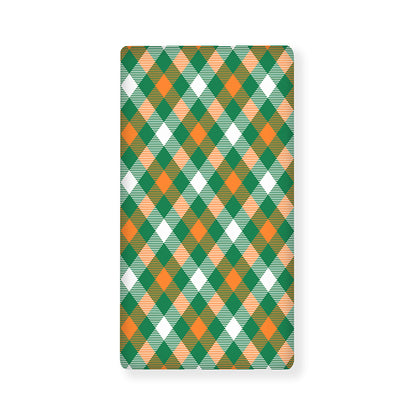 St. Patrick's Day Plaid Pattern Print Baby Crib Sheet