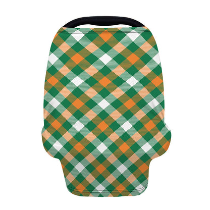St. Patrick's Day Plaid Pattern Print Baby Seat Cover