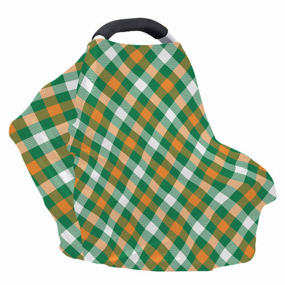 St. Patrick's Day Plaid Pattern Print Baby Seat Cover
