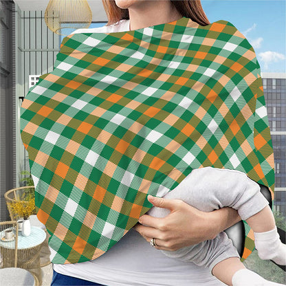 St. Patrick's Day Plaid Pattern Print Baby Seat Cover