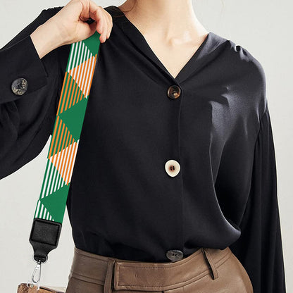 St. Patrick's Day Plaid Pattern Print Bag Strap