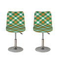 St. Patrick's Day Plaid Pattern Print Bar Stool Covers