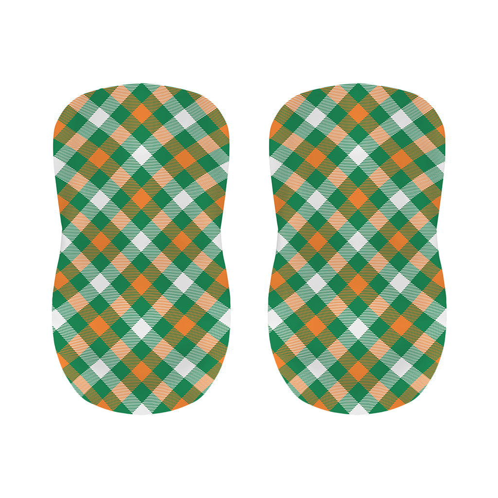 St. Patrick's Day Plaid Pattern Print Bar Stool Covers