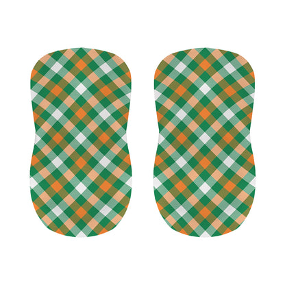 St. Patrick's Day Plaid Pattern Print Bar Stool Covers