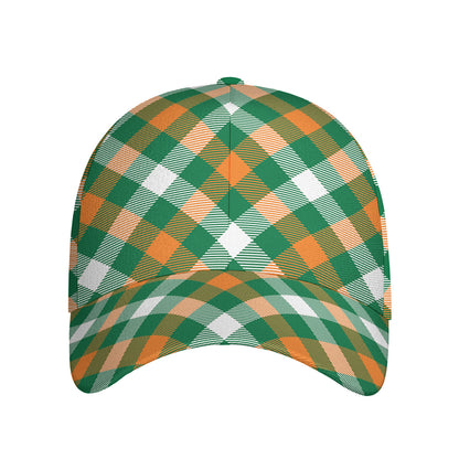 St. Patrick's Day Plaid Pattern Print Baseball Cap