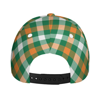 St. Patrick's Day Plaid Pattern Print Baseball Cap