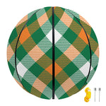 St. Patrick's Day Plaid Pattern Print Basketball