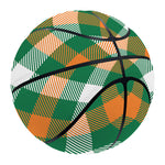 St. Patrick's Day Plaid Pattern Print Basketball