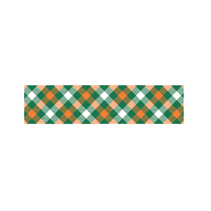 St. Patrick's Day Plaid Pattern Print Bed Runner