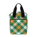 St. Patrick's Day Plaid Pattern Print Bible Tote Bag