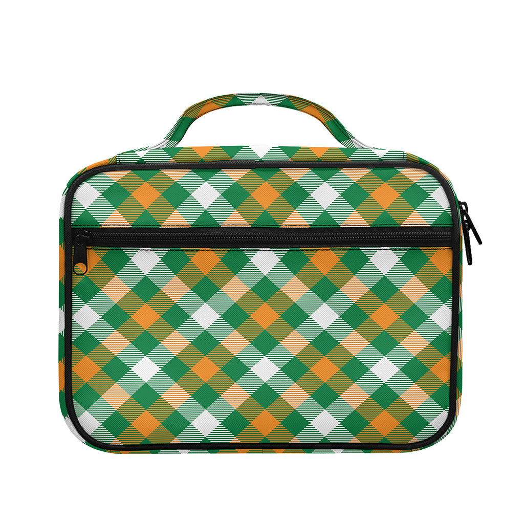 St. Patrick's Day Plaid Pattern Print Briefcase Bible Bag