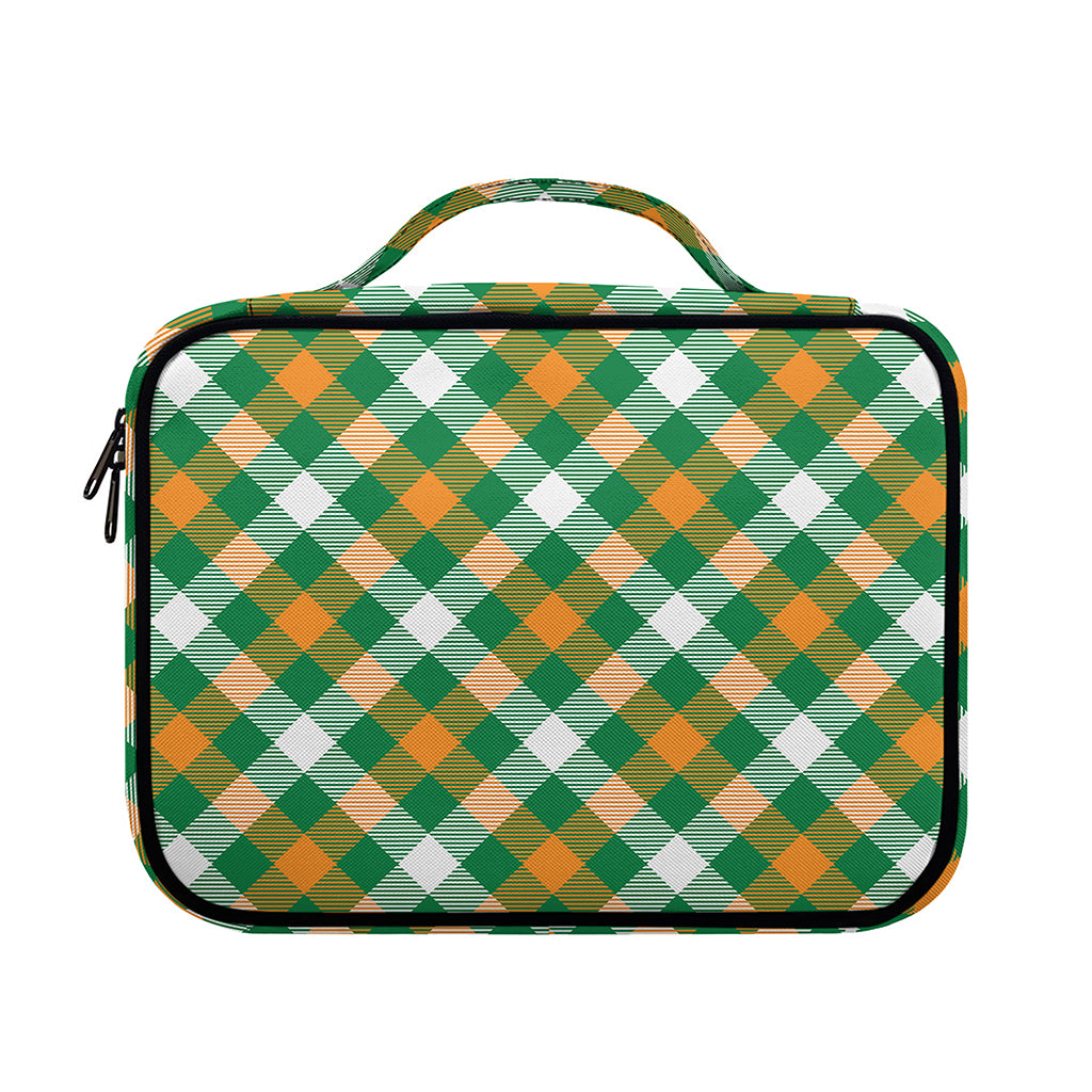 St. Patrick's Day Plaid Pattern Print Briefcase Bible Bag