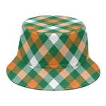 St. Patrick's Day Plaid Pattern Print Bucket Hat