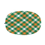 St. Patrick's Day Plaid Pattern Print Car Side Mirror Covers