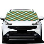 St. Patrick's Day Plaid Pattern Print Car Windshield Snow Cover