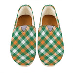 St. Patrick's Day Plaid Pattern Print Casual Shoes
