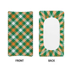 St. Patrick's Day Plaid Pattern Print Changing Pad Cover
