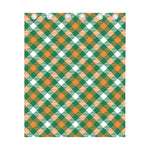 St. Patrick's Day Plaid Pattern Print Curtain