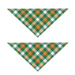 St. Patrick's Day Plaid Pattern Print Dog Bandana