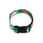 St. Patrick's Day Plaid Pattern Print Dog Collar