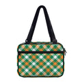 St. Patrick's Day Plaid Pattern Print Double Strap Bible Bag