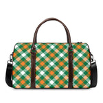 St. Patrick's Day Plaid Pattern Print Duffle Bag