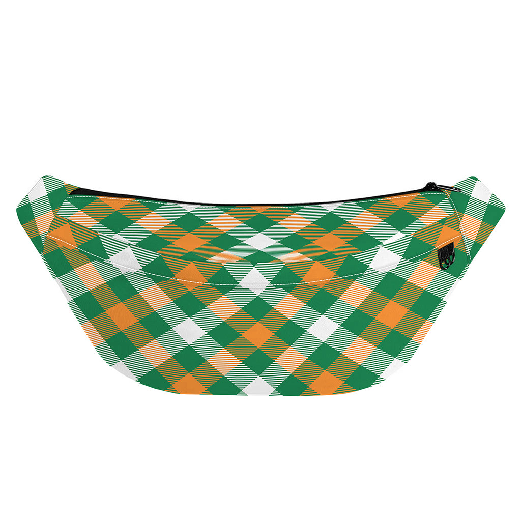 St. Patrick's Day Plaid Pattern Print Fanny Pack