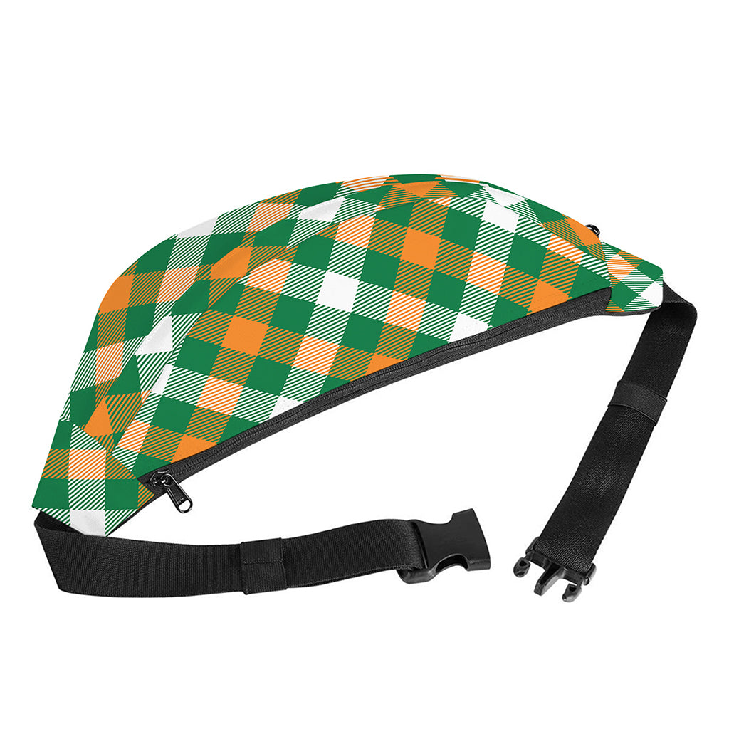 St. Patrick's Day Plaid Pattern Print Fanny Pack
