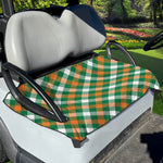 St. Patrick's Day Plaid Pattern Print Golf Cart Seat Cover