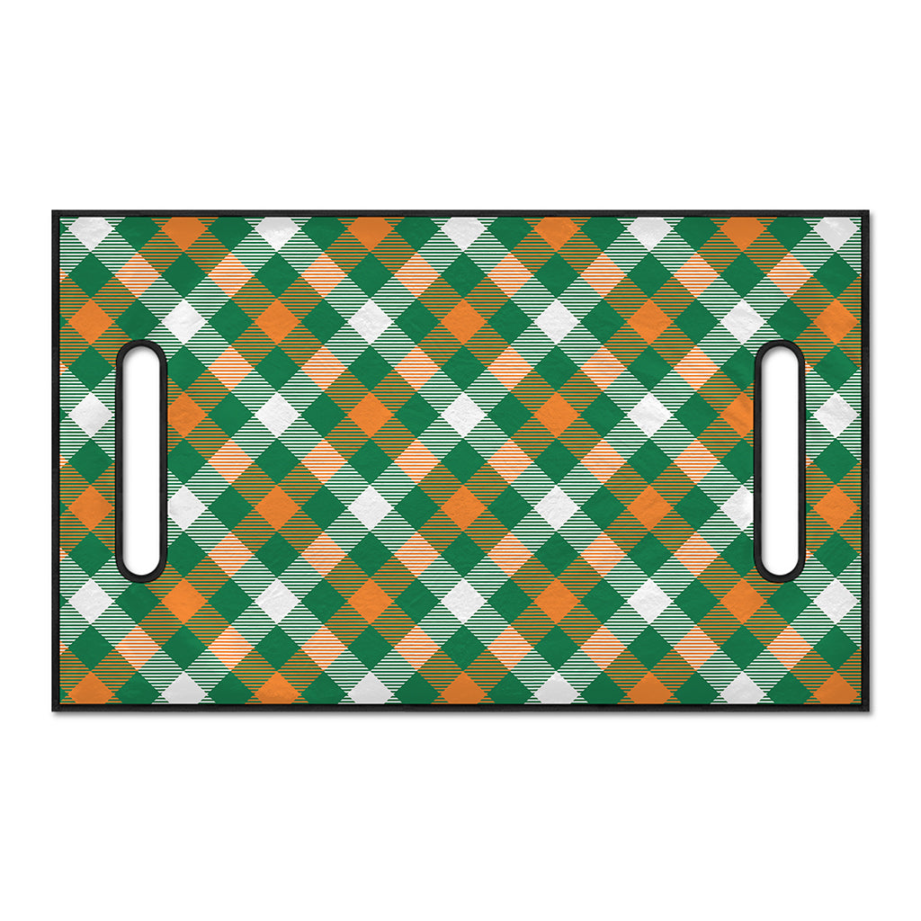 St. Patrick's Day Plaid Pattern Print Golf Cart Seat Cover