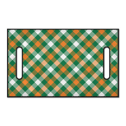 St. Patrick's Day Plaid Pattern Print Golf Cart Seat Cover
