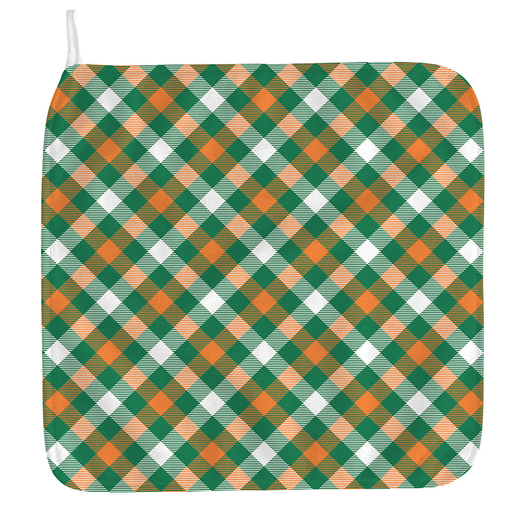 St. Patrick's Day Plaid Pattern Print Hand Towel