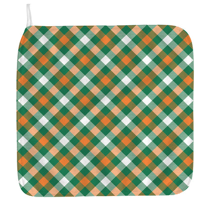 St. Patrick's Day Plaid Pattern Print Hand Towel