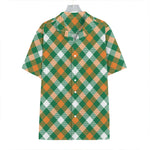 St. Patrick's Day Plaid Pattern Print Hawaiian Shirt
