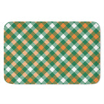 St. Patrick's Day Plaid Pattern Print Indoor Door Mat