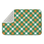 St. Patrick's Day Plaid Pattern Print Indoor Door Mat