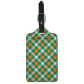 St. Patrick's Day Plaid Pattern Print Luggage Tag