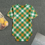 St. Patrick's Day Plaid Pattern Print Men's Bodysuit