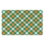 St. Patrick's Day Plaid Pattern Print Polyester Doormat