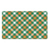 St. Patrick's Day Plaid Pattern Print Polyester Doormat