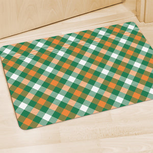 St. Patrick's Day Plaid Pattern Print Polyester Doormat