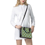 St. Patrick's Day Plaid Pattern Print Shoulder Handbag