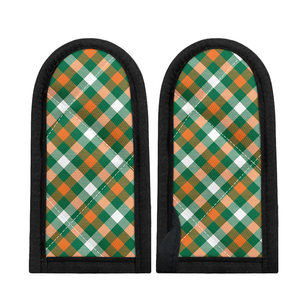 St. Patrick's Day Plaid Pattern Print Skillet Handle Cover