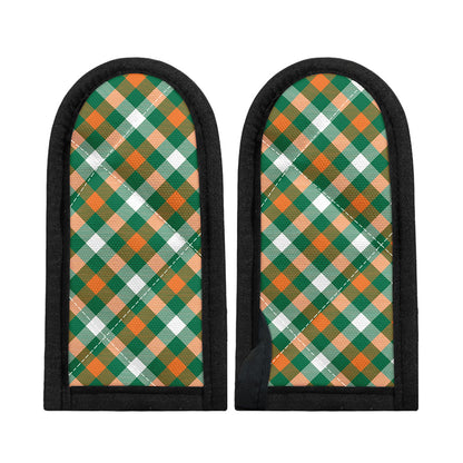 St. Patrick's Day Plaid Pattern Print Skillet Handle Cover